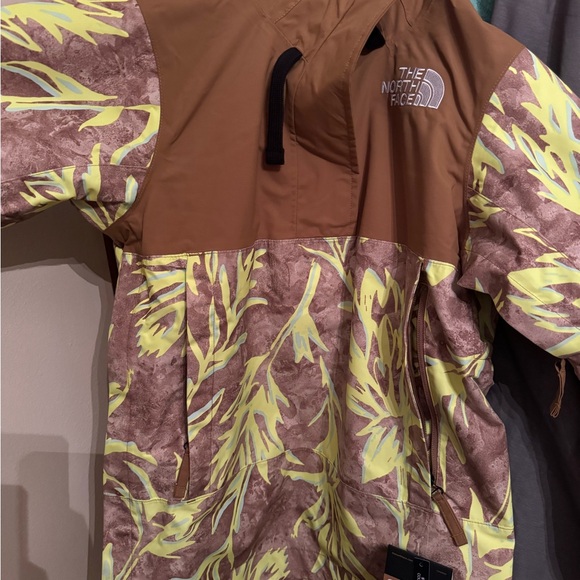 NWT The North Face Tanager Anorak Prairie Paintbrush Ski Hooded Jacket Zip Neck - Picture 8 of 8